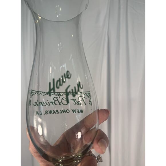 Set of 4 Pat O’brien’s hurricane glasses New Orleans souvenir barware cocktail - Picture 4 of 6